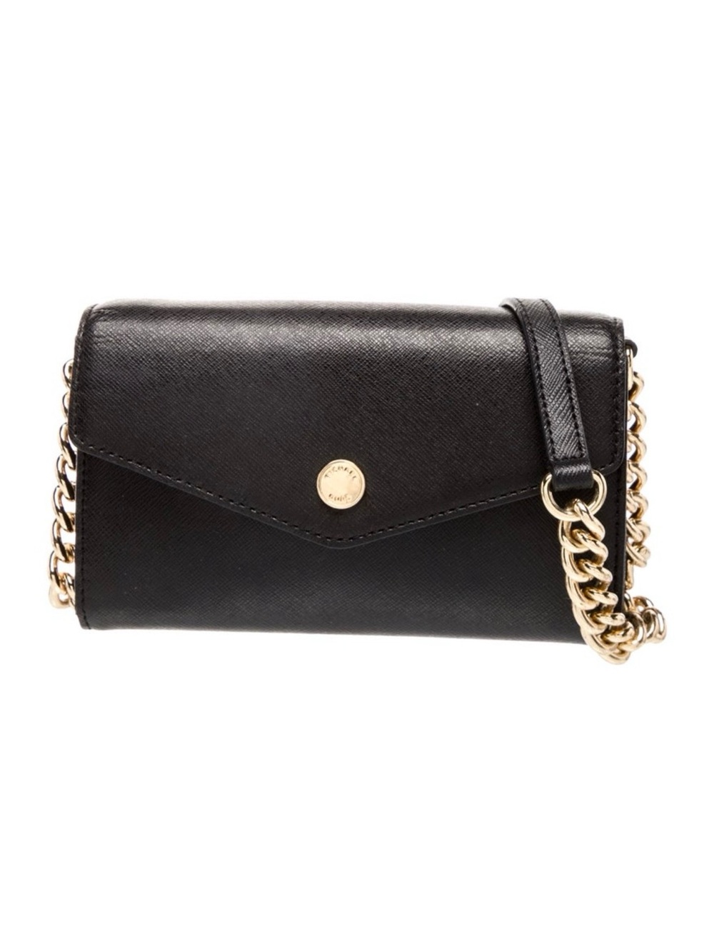 Vintage Micheal Kors Black Leather Crossbody Purse